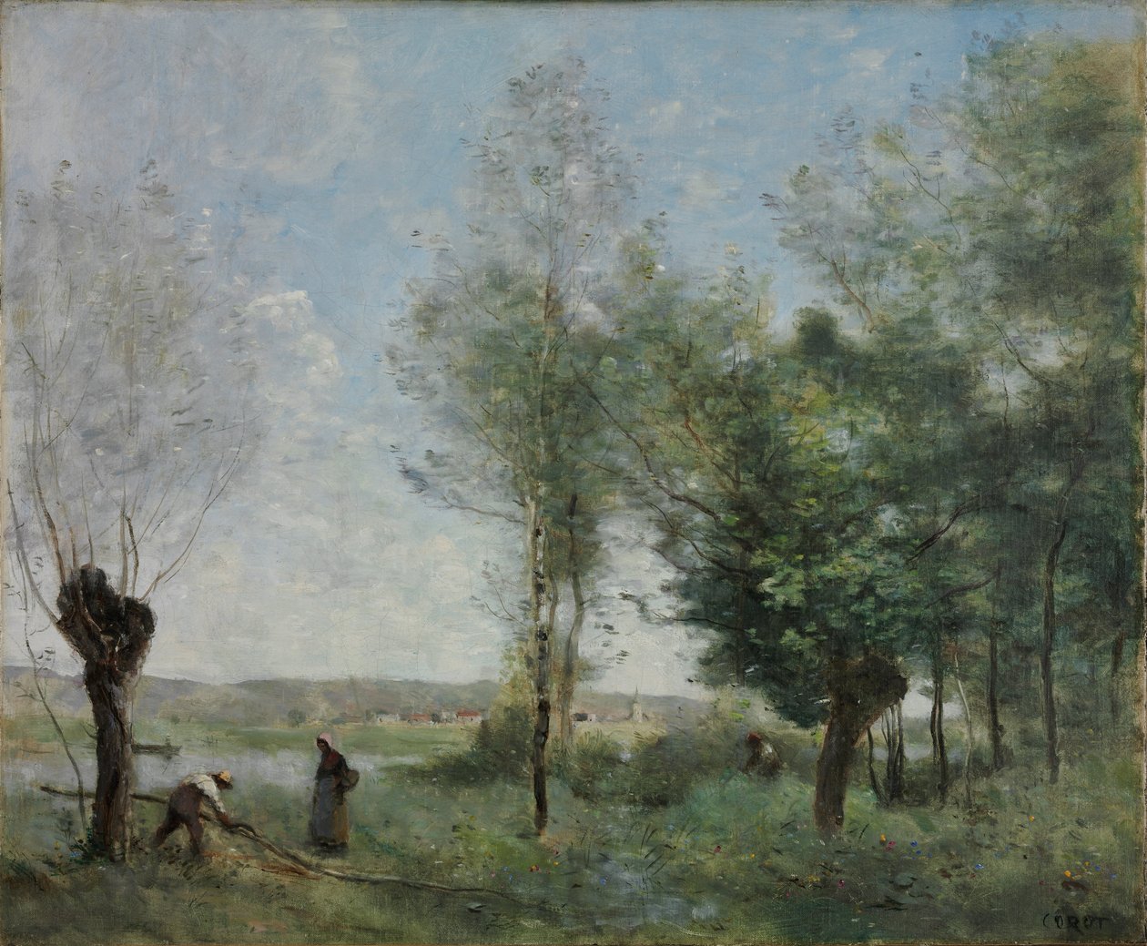 Coubron hatırası by Jean Baptiste Camille Corot