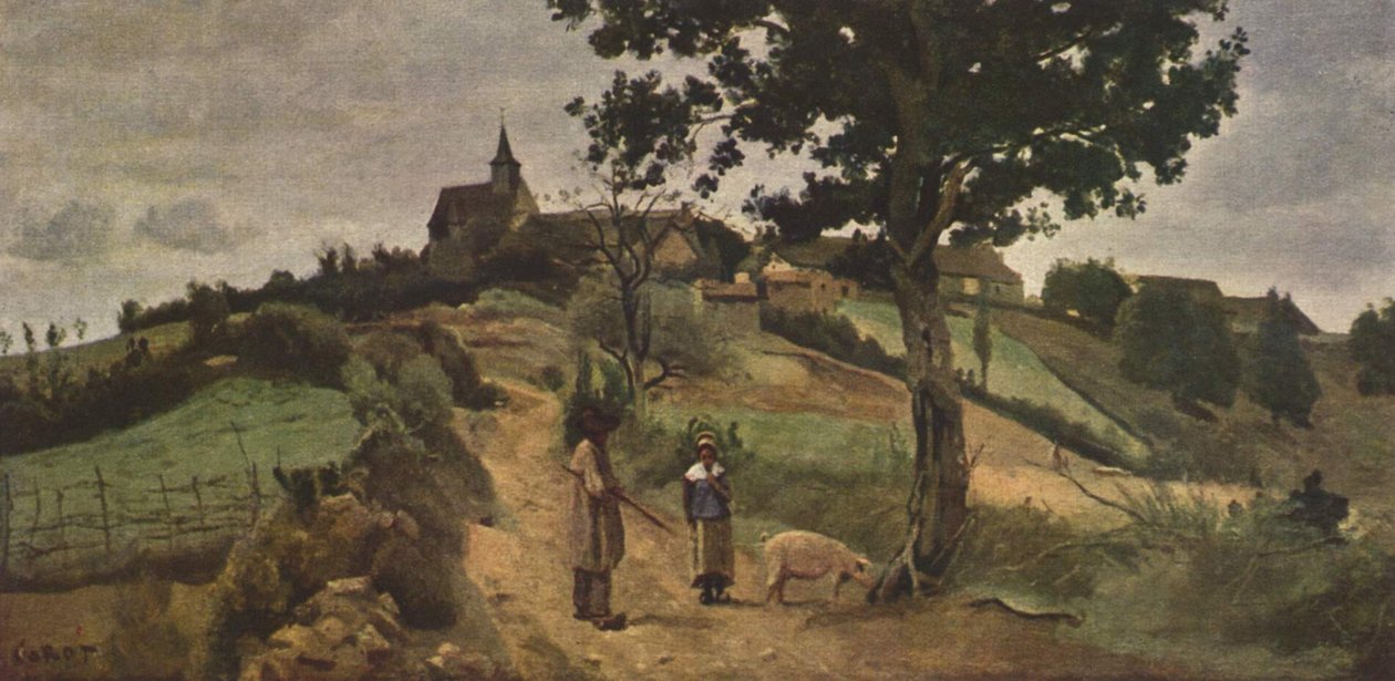 St-André-en-Morvan by Jean Baptiste Camille Corot