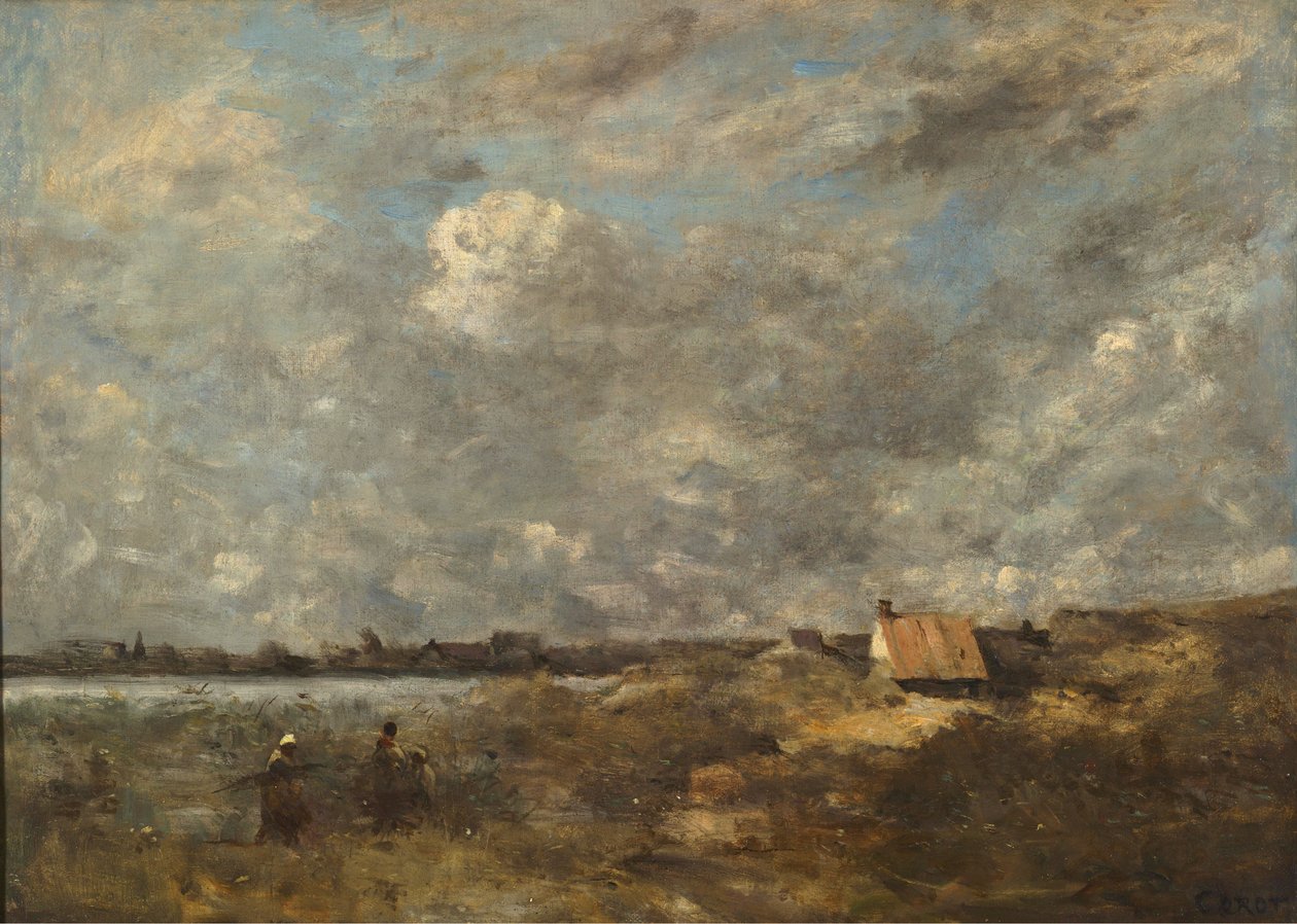Fırtınalı hava. Pas-de-Calais by Jean Baptiste Camille Corot
