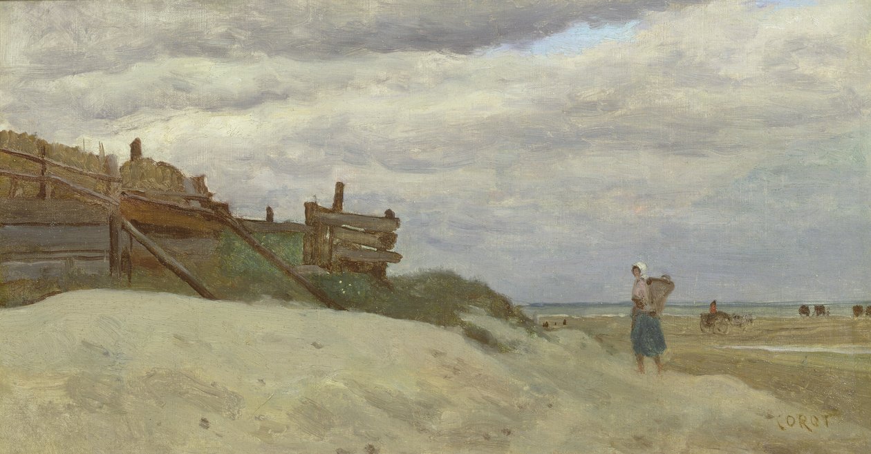 Dunkirk Sahili, 1857 by Jean Baptiste Camille Corot