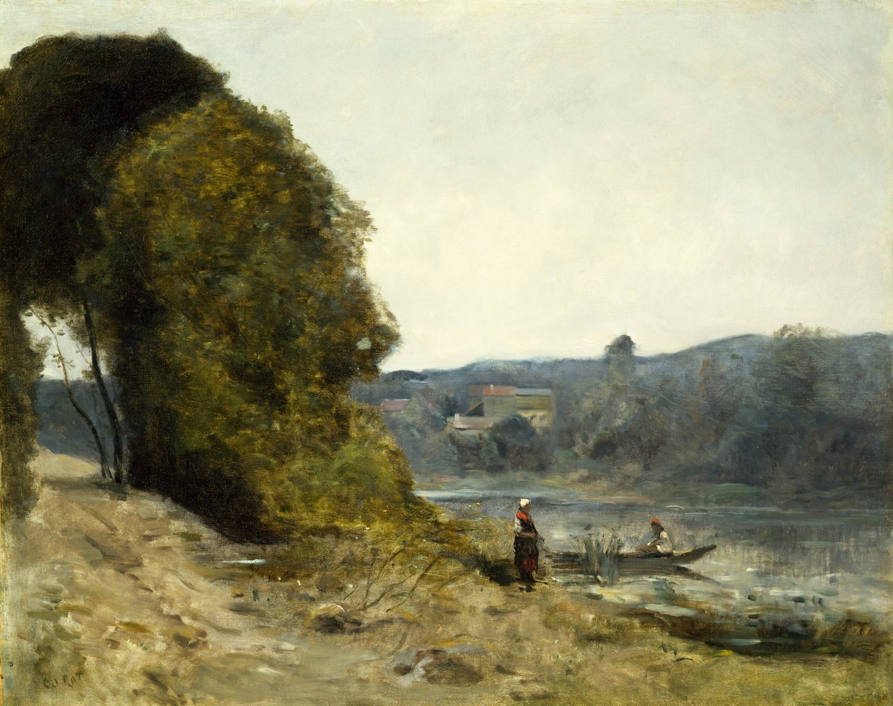 Kayıkçının Ayrılışı, 1870-72 by Jean Baptiste Camille Corot