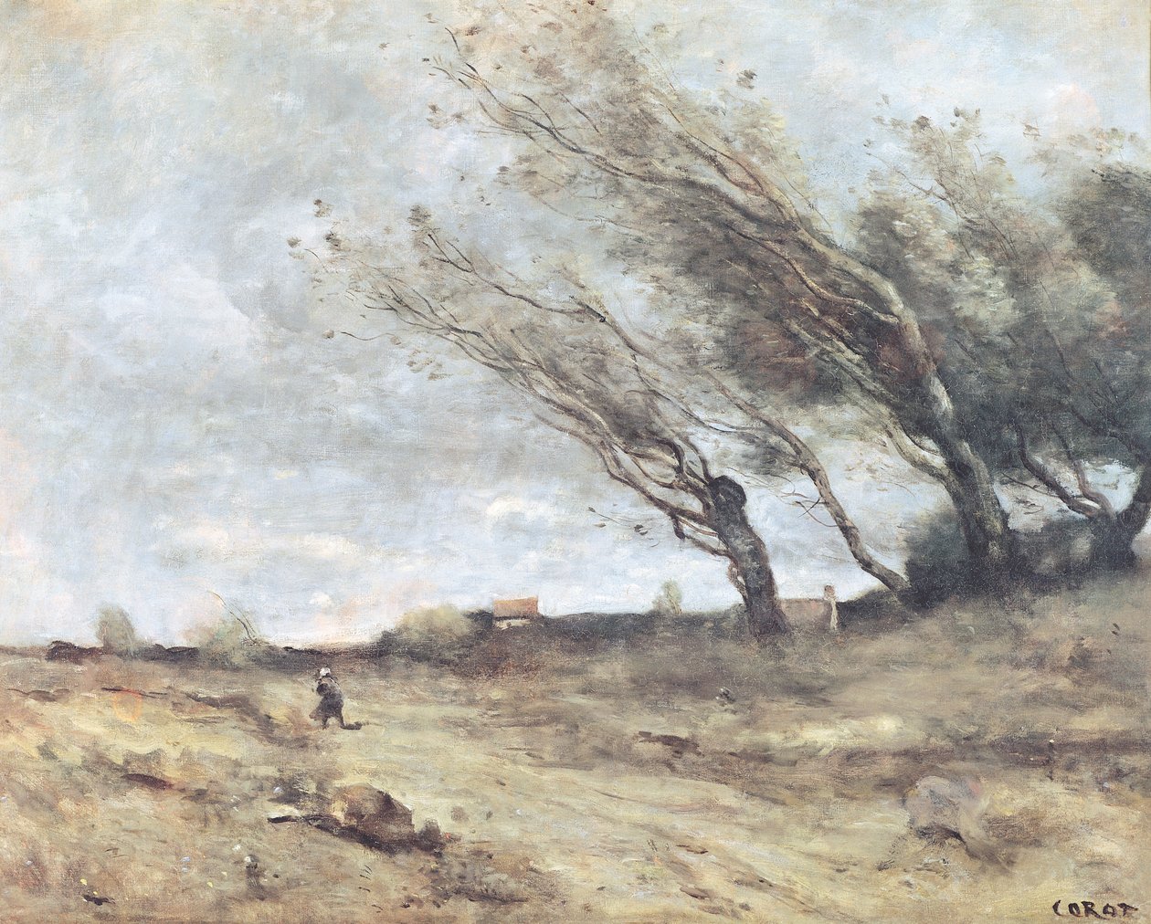 Rüzgarın Fırtınası, c.1865-70 by Jean Baptiste Camille Corot