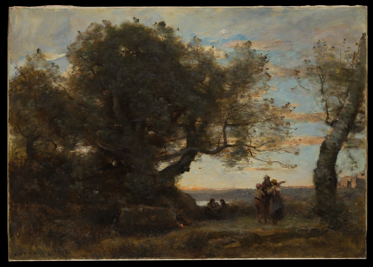 çingeneler by Jean Baptiste Camille Corot