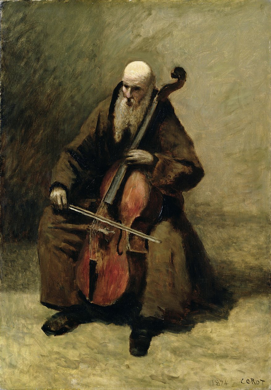 Keşiş, 1874 by Jean Baptiste Camille Corot