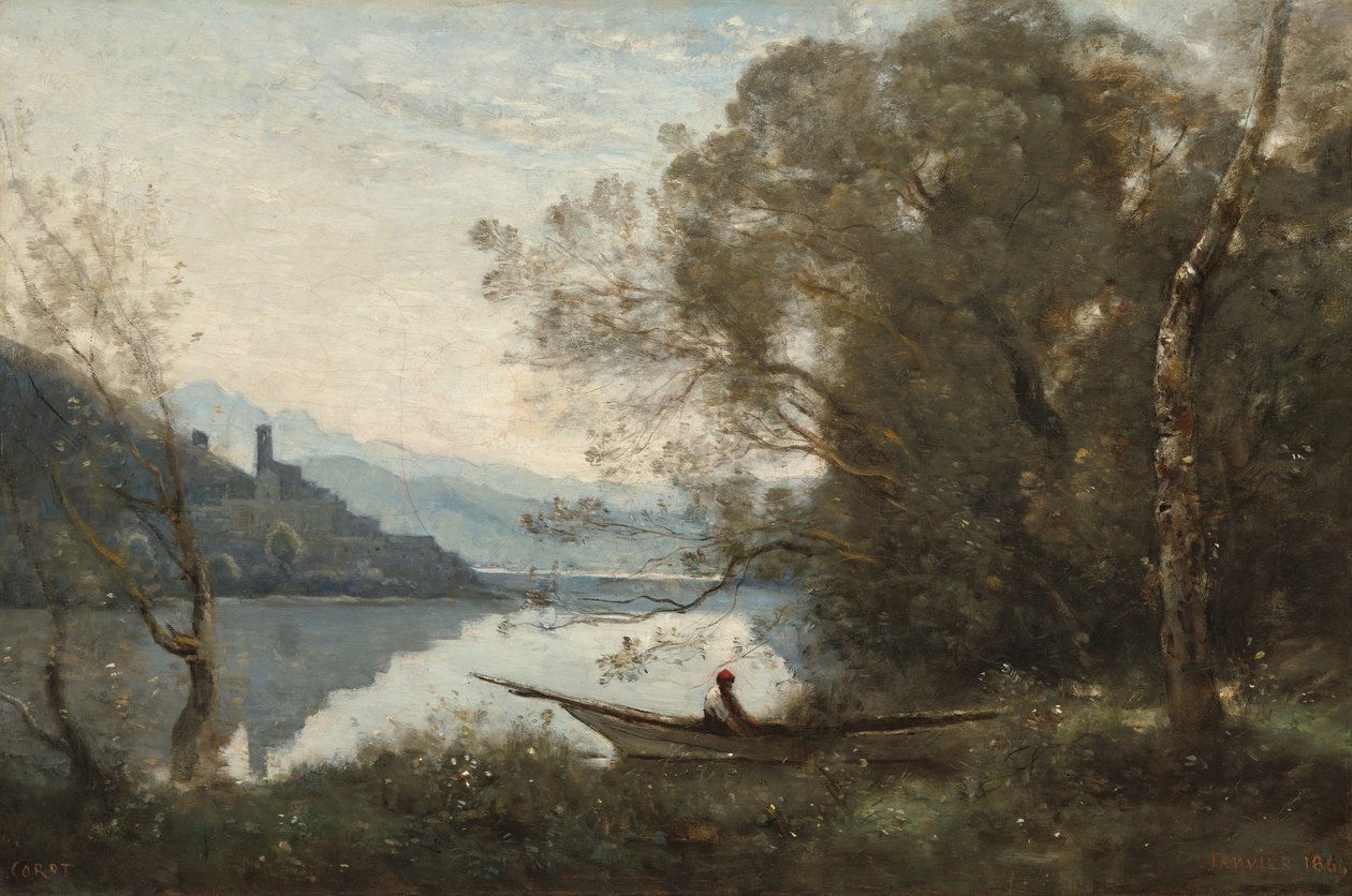 Demirli Kayıkçı by Jean Baptiste Camille Corot