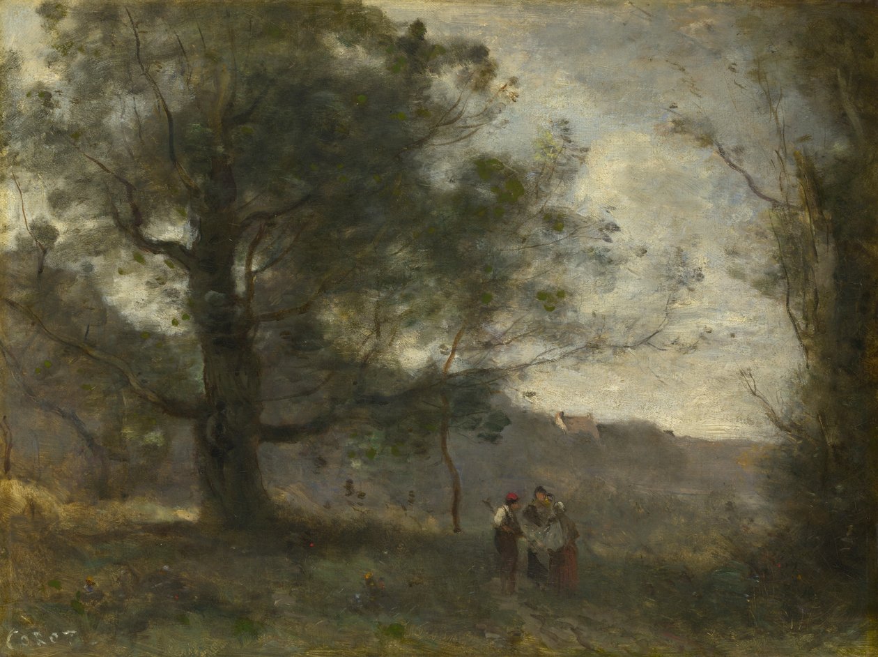 Vadideki Meşe by Jean Baptiste Camille Corot