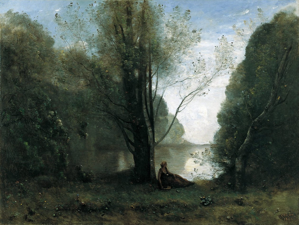 Yalnızlık. Vigen, Limuzin hatırası by Jean Baptiste Camille Corot
