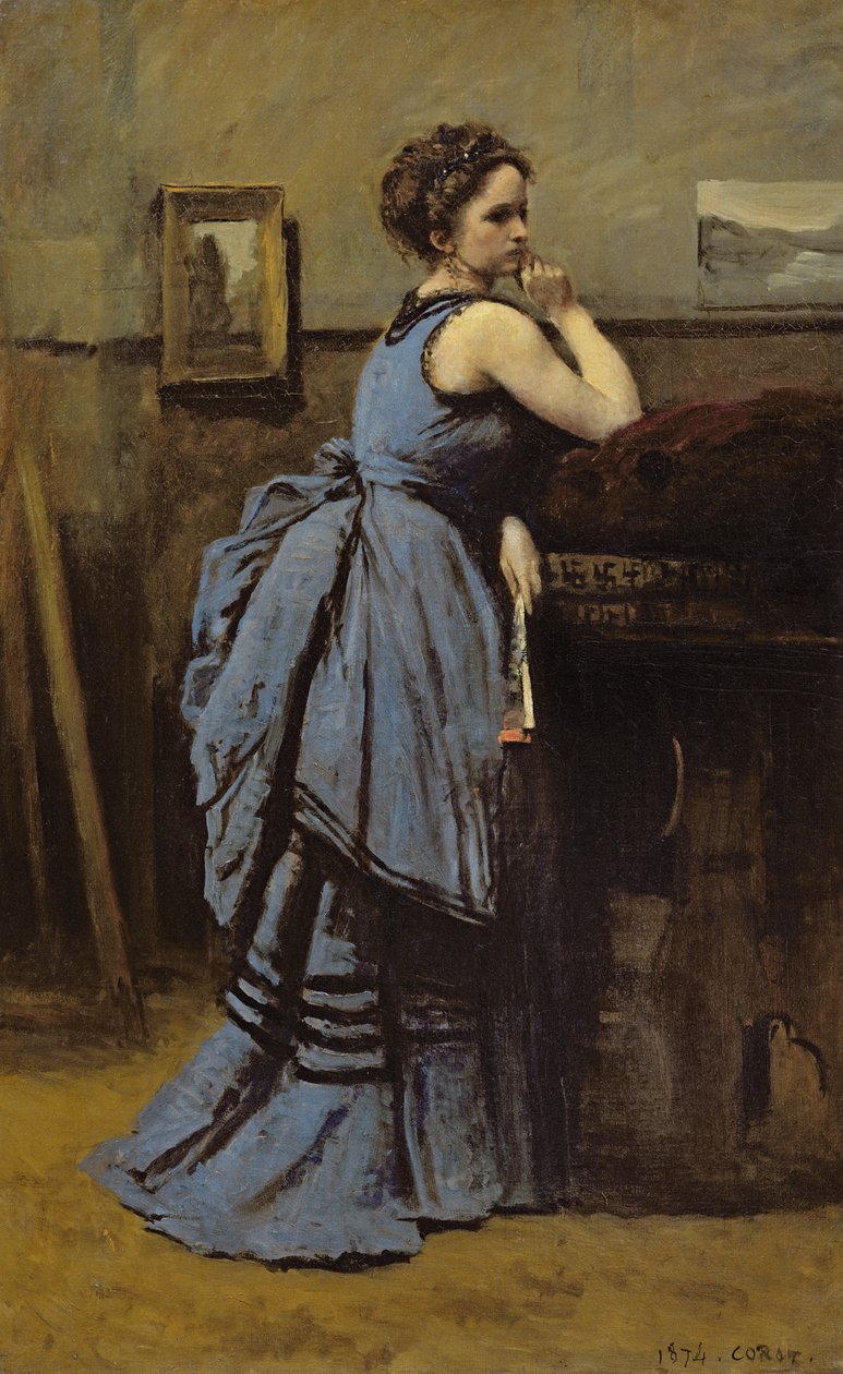 Mavili Kadın, 1874 by Jean Baptiste Camille Corot