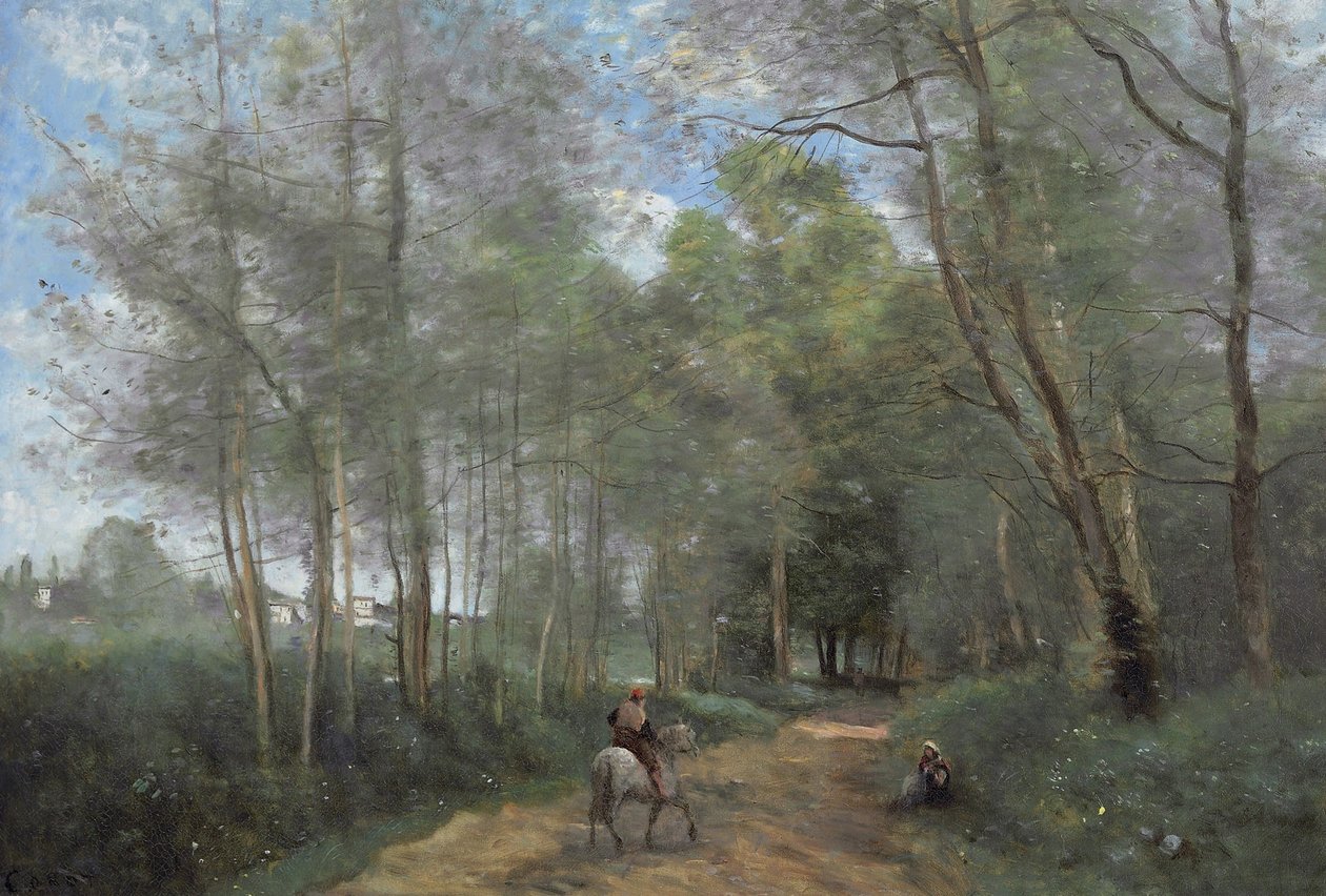 Avray Şehri by Jean Baptiste Camille Corot