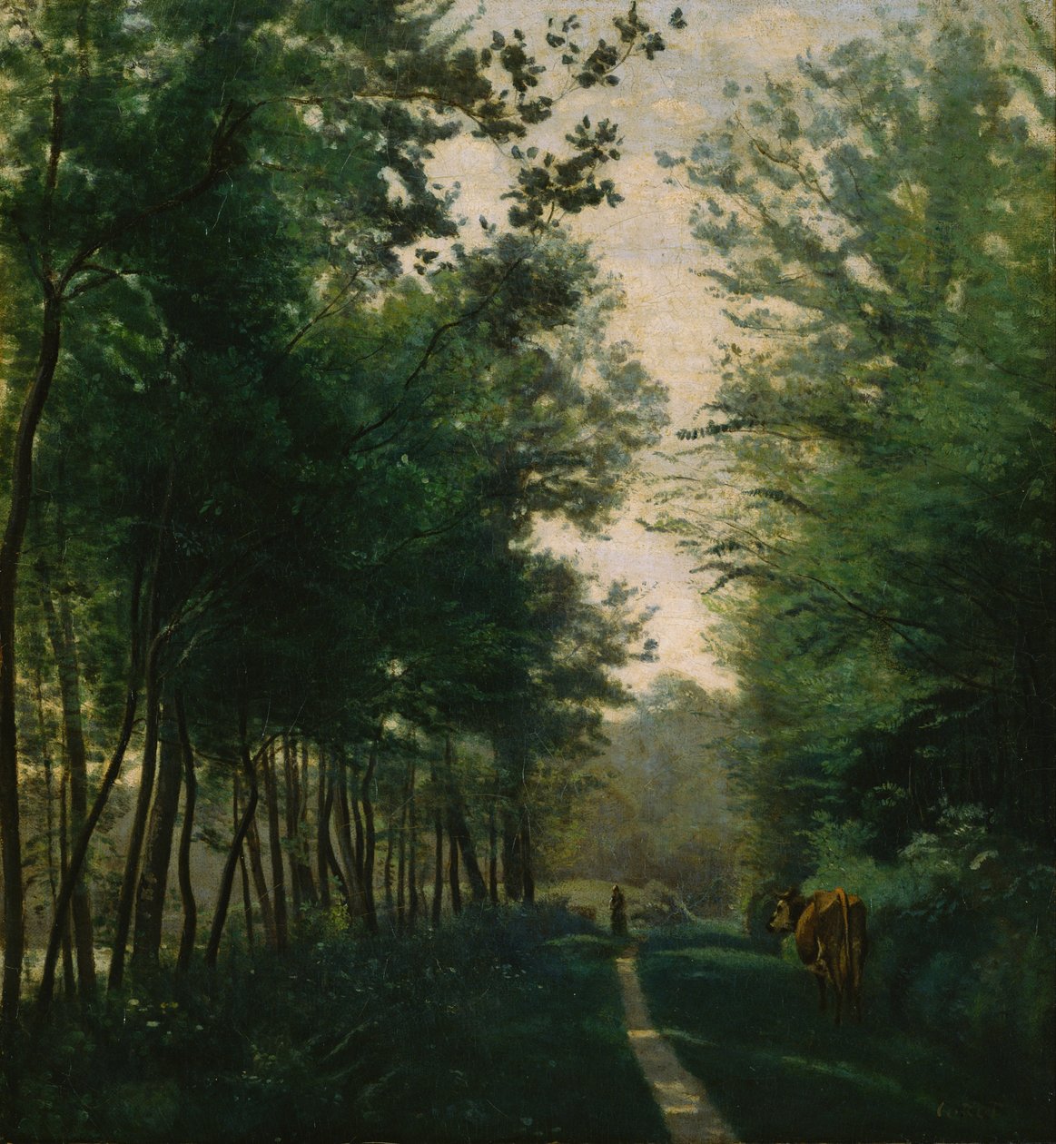 Avray Şehri by Jean Baptiste Camille Corot