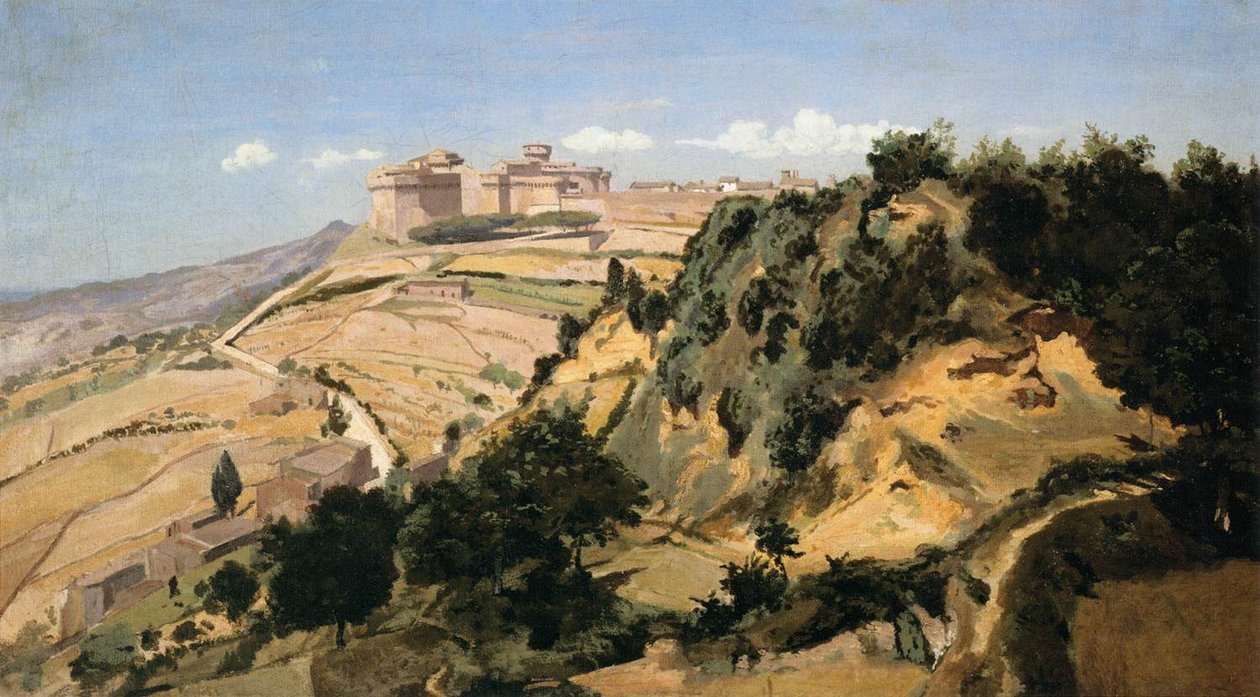 Volterra Kalesi by Jean Baptiste Camille Corot