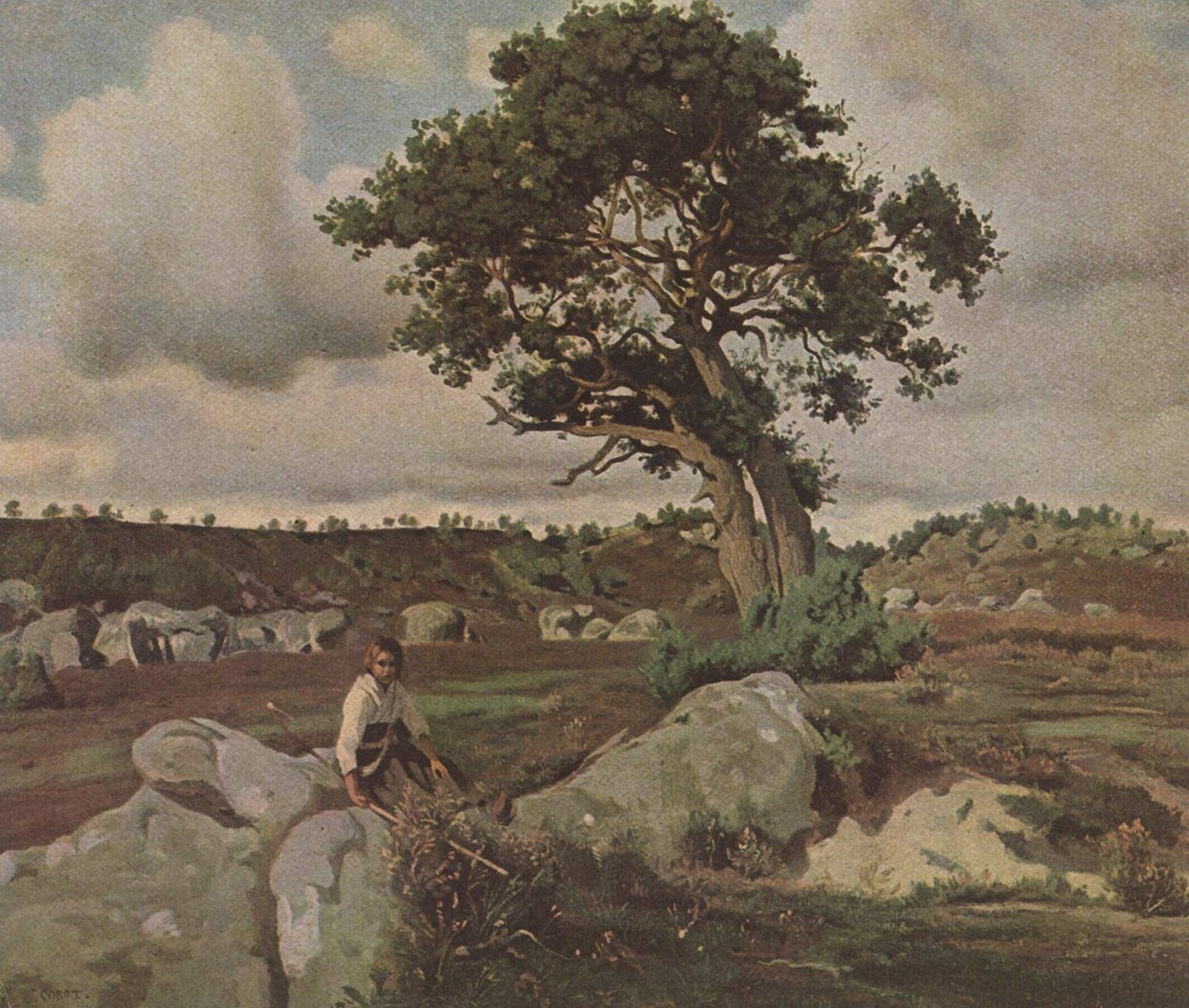 Fontainebleau Ormanı by Jean Baptiste Camille Corot