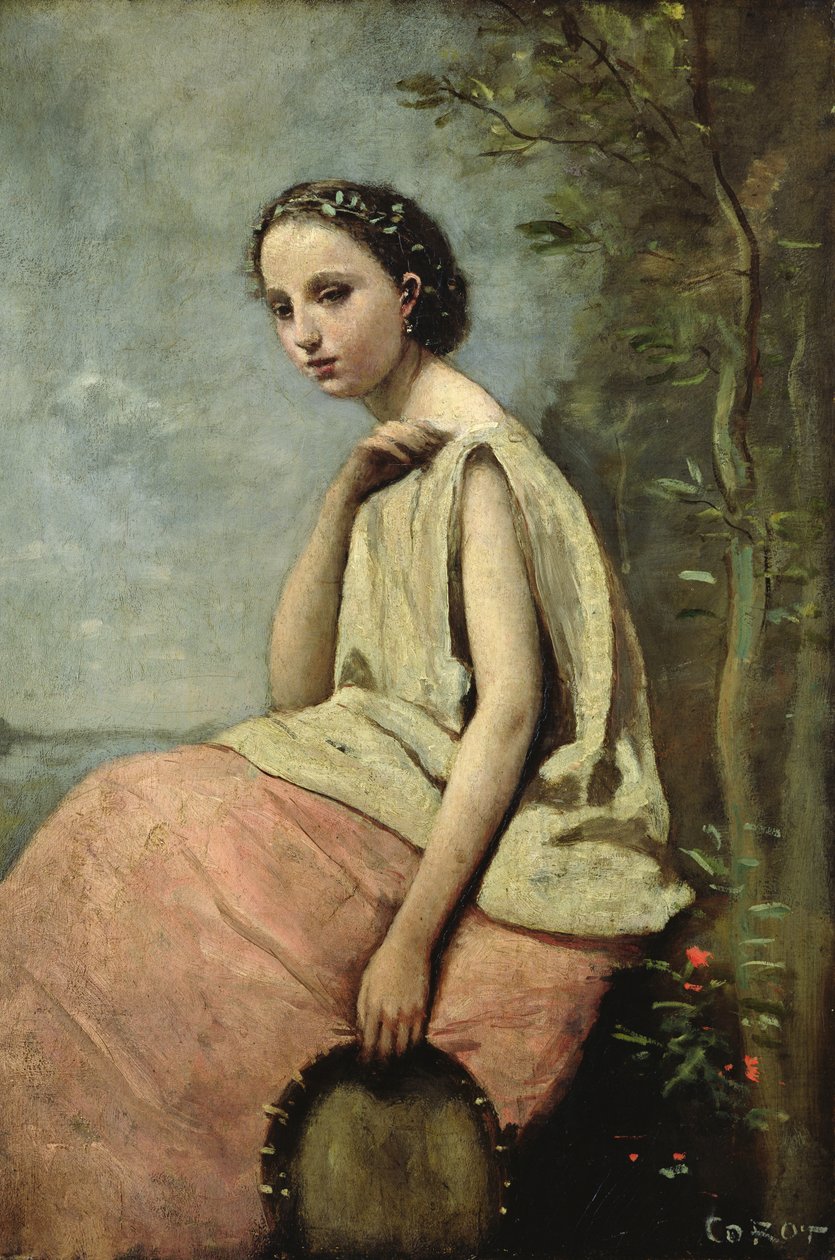 Tef ile Zingara by Jean Baptiste Camille Corot