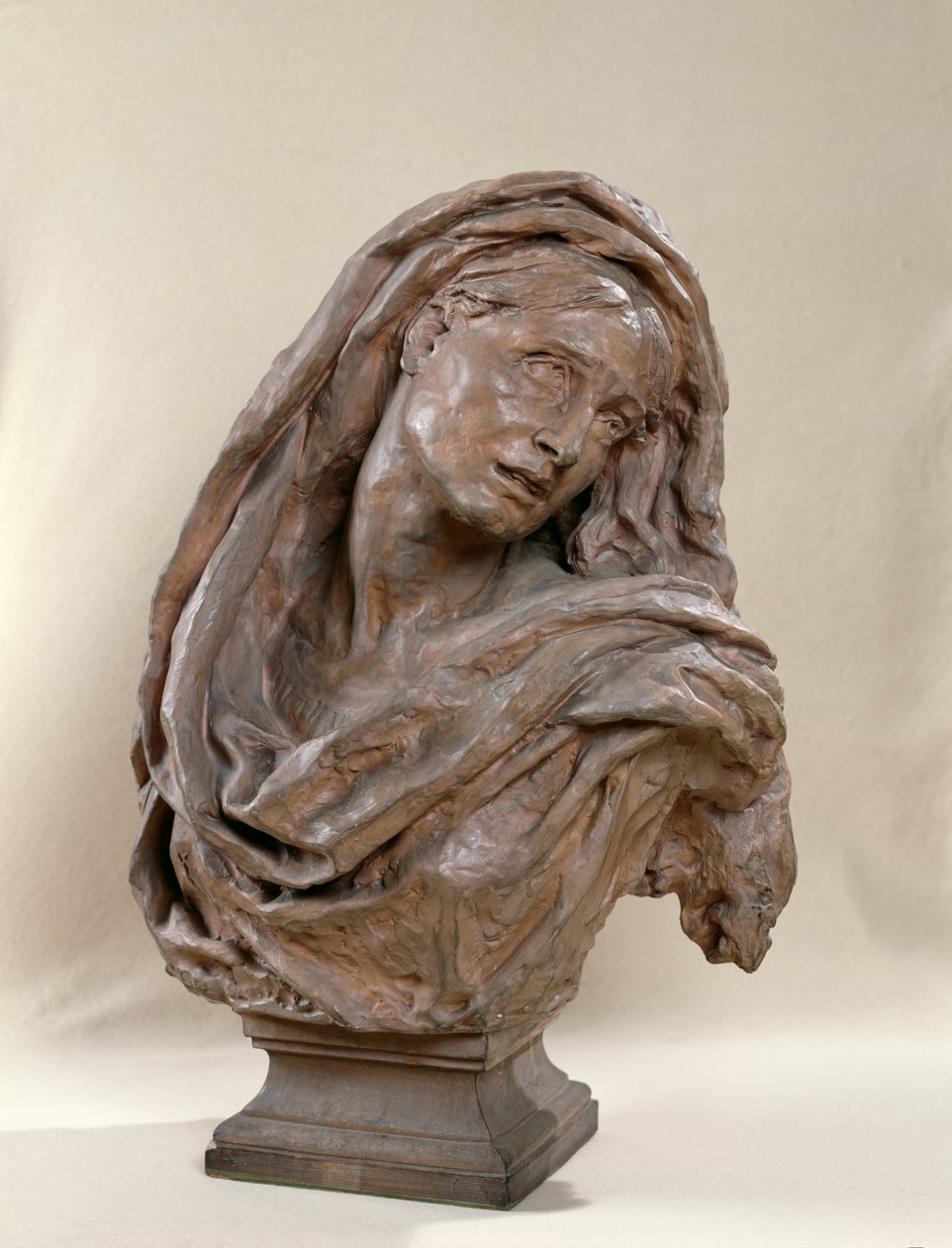 Mater Dolorosa, 1869-70 (pişmiş toprak) by Jean Baptiste Carpeaux