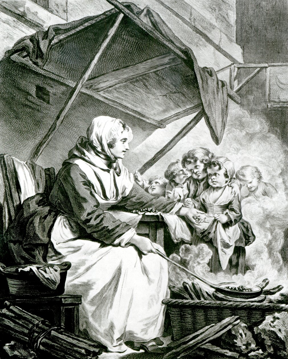 Kestane Üzerinden Pazarlık by Jean Baptiste Greuze