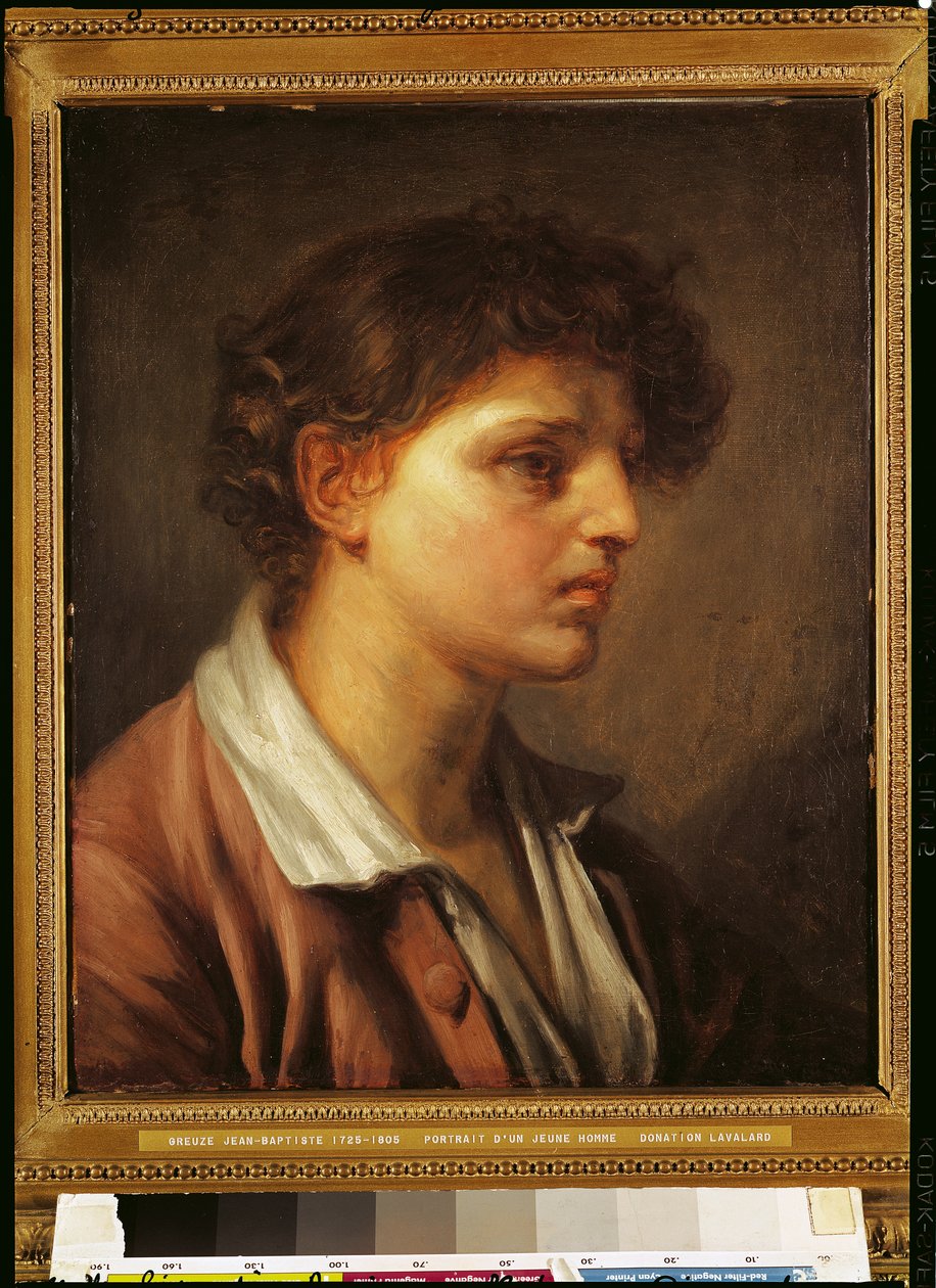 Genç Bir Adamın Portresi by Jean Baptiste Greuze