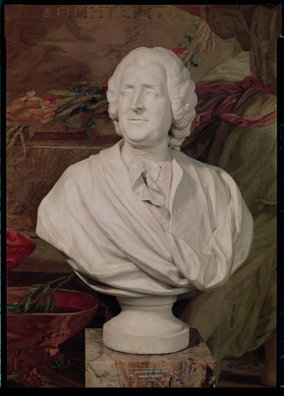Jacques-Ange Gabriel'in portre büstü (1698-1782) by Jean Baptiste II Lemoyne