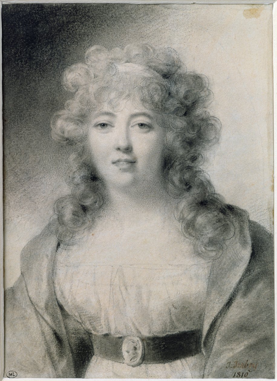 Madam de Stael (1766-1817) 1810 by Jean Baptiste Isabey