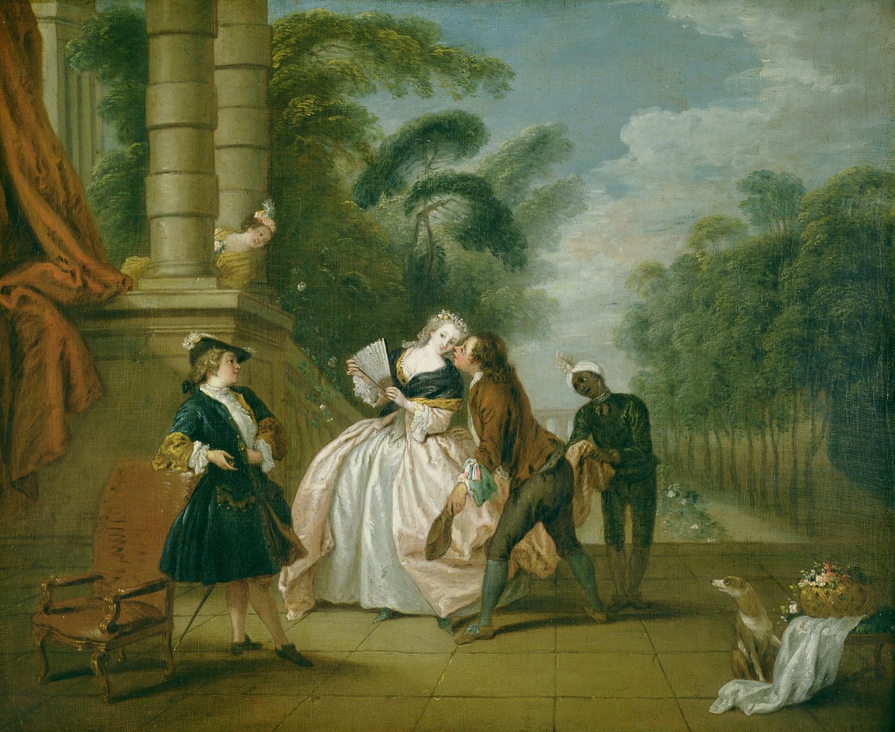 Öpücük by Jean Baptiste Joseph Pater