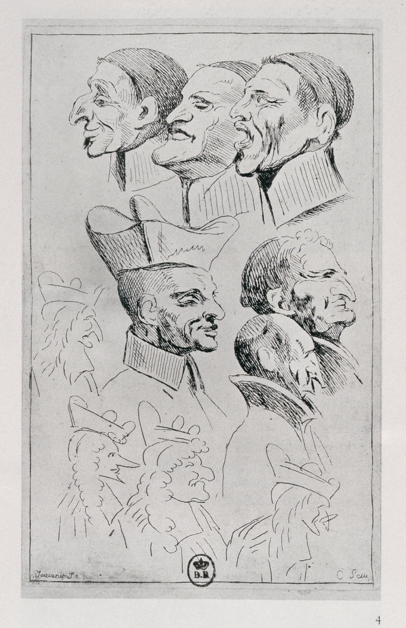 Karikatürde Cizvit Figürleri, c.1762 by Jean Baptiste Jouvenet