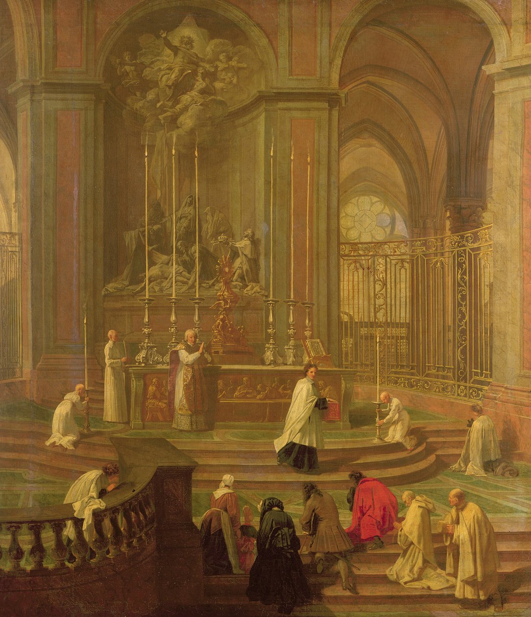 Canon Antoine de La Porte Kütlesi veya Notre Dame Sunağı, 1708-10 by Jean Baptiste Jouvenet