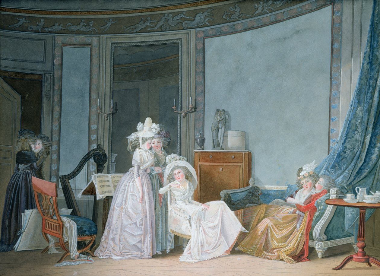 Salonda Buluşma, 1790 by Jean Baptiste Mallet
