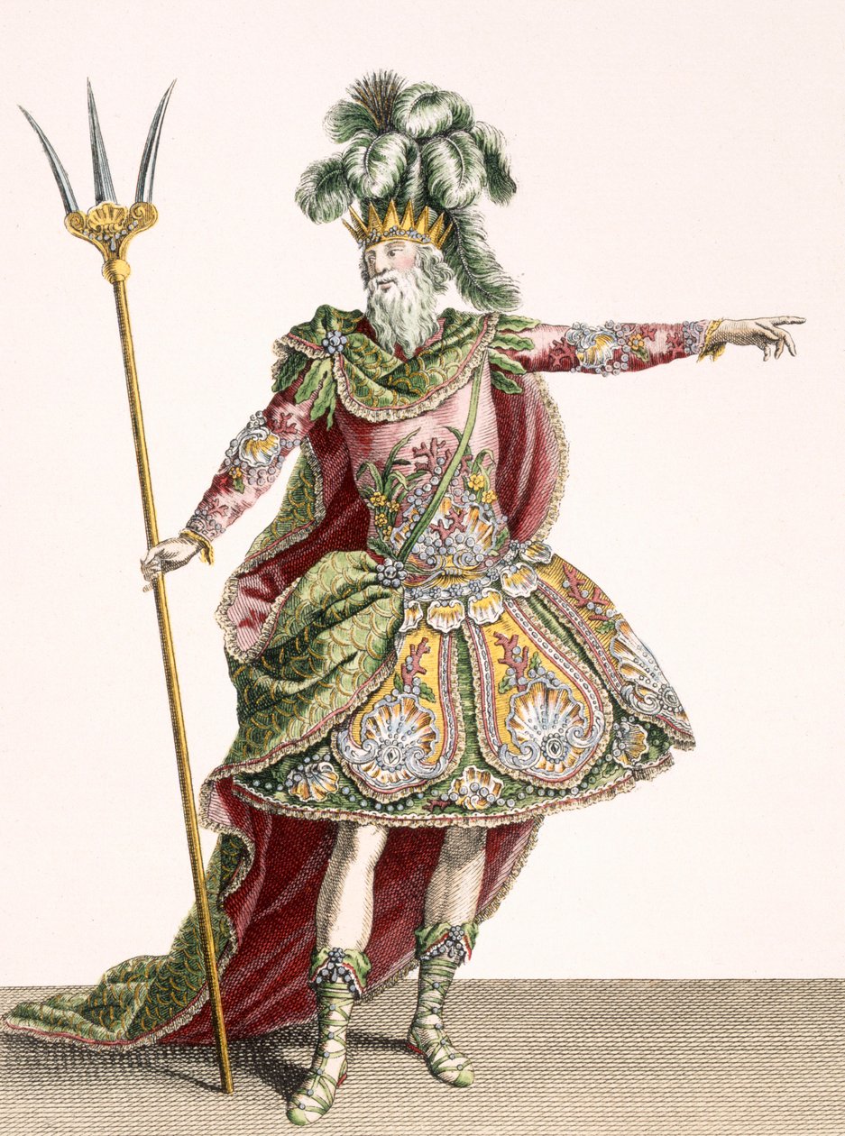 ರೆನೆ ಗೈಲಾರ್ಡ್ (c.1719-90) c.1780 ಟರ್ಕ್‌ನಿಂದ ಕೆತ್ತಲ್ಪಟ್ಟ ಹಲವಾರು ಒಪೆರಾಗಳಲ್ಲಿ ನೆಪ್ಚೂನ್‌ಗಾಗಿ ವೇಷಭೂಷಣ by Jean Baptiste Martin