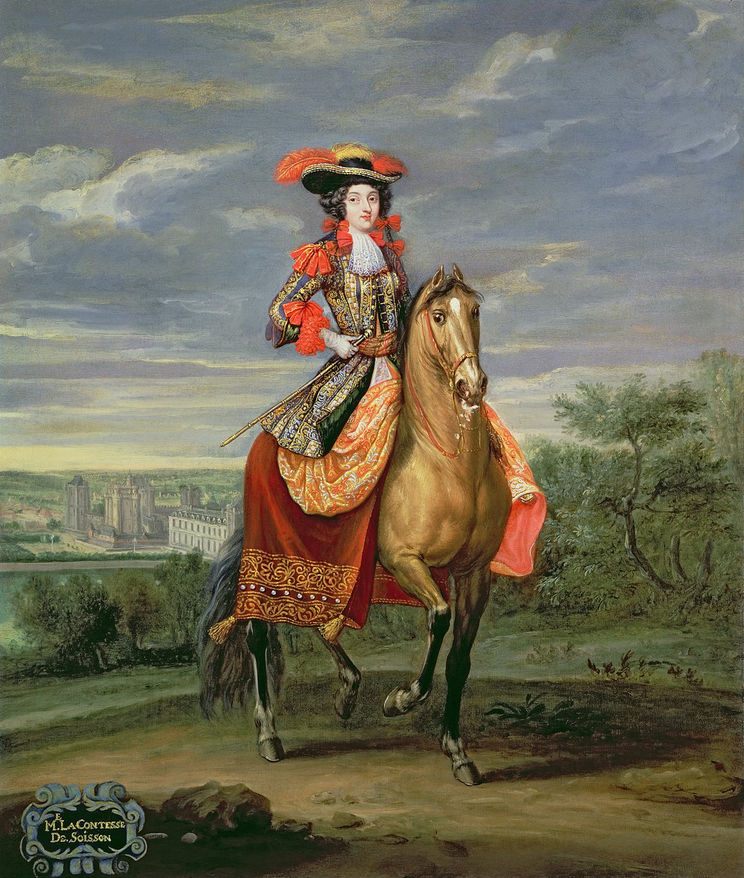 Chateau de Vincennes Manzaralı Binme La Comtesse de Soissons by Jean Baptiste Martin