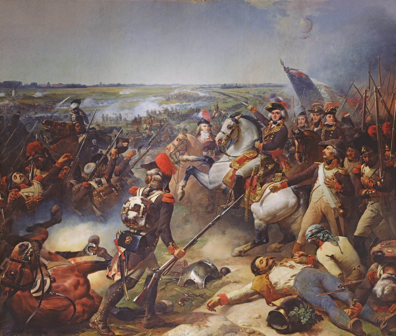 Battle of Fleurus, 26th June 1794, 1837  by Jean Baptiste Mauzaisse