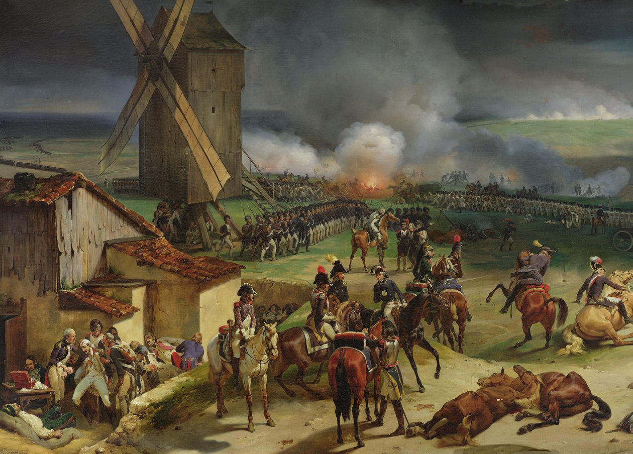 Valmy Savaşı, 20 Eylül 1792, 1835 (sol taraftan detay) by Jean Baptiste Mauzaisse