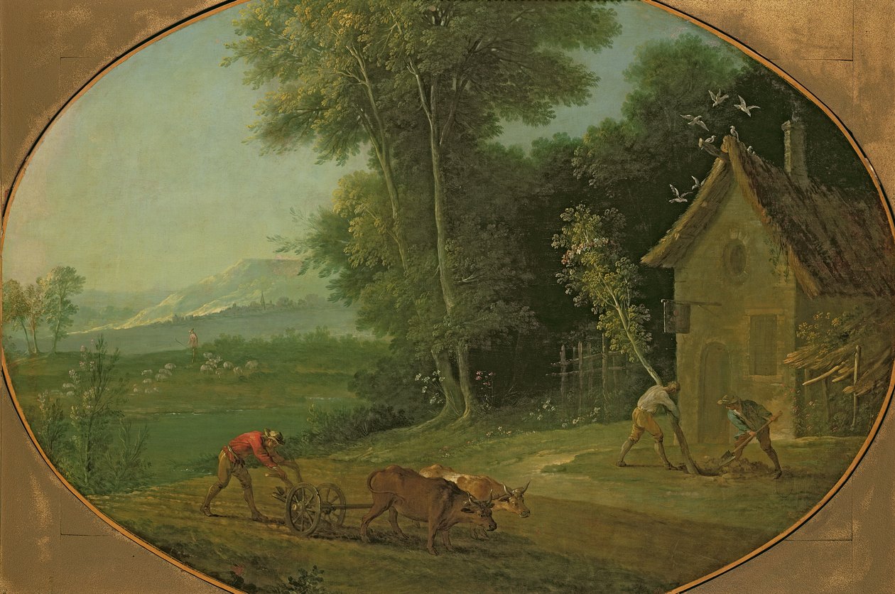 Bahar Manzarası, 1749 by Jean Baptiste Oudry
