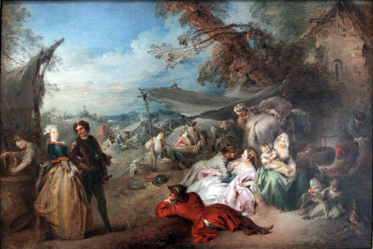 Askerlerin geri kalanı (barış) by Jean Baptiste Pater