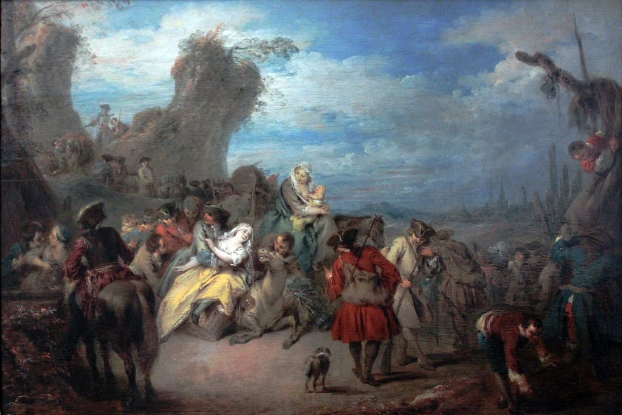 Askerlerin geri kalanı (savaş) by Jean Baptiste Pater