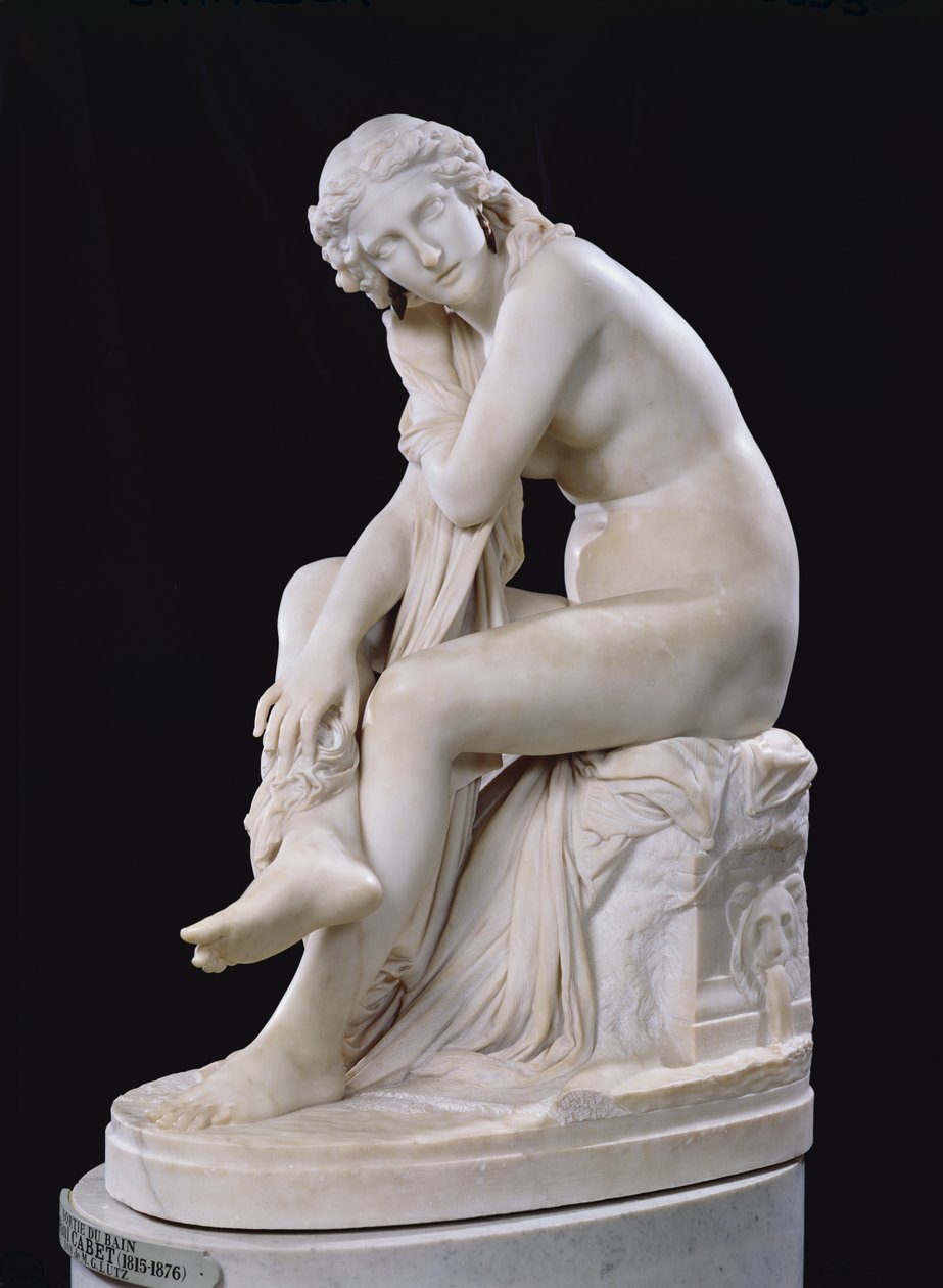 Out of the Bath (marble) by Jean Baptiste Paul Cabet