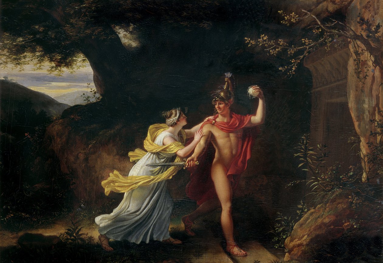 Ariadne ve Theseus, by Jean Baptiste Regnault