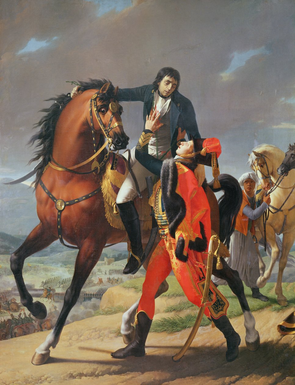 The Death of General Desaix (1768-1800) at the Battle of Marengo, 14th June 1800  by Jean Baptiste Regnault