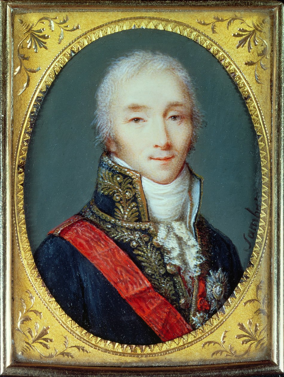 Joseph Fouche Minyatür (1759-1820) Otranto Dükü by Jean Baptiste Sambat