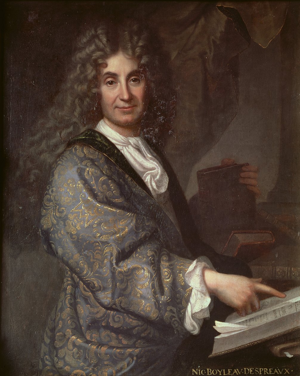 Nicolas Boileau (1636-1711)  by Jean Baptiste Santerre