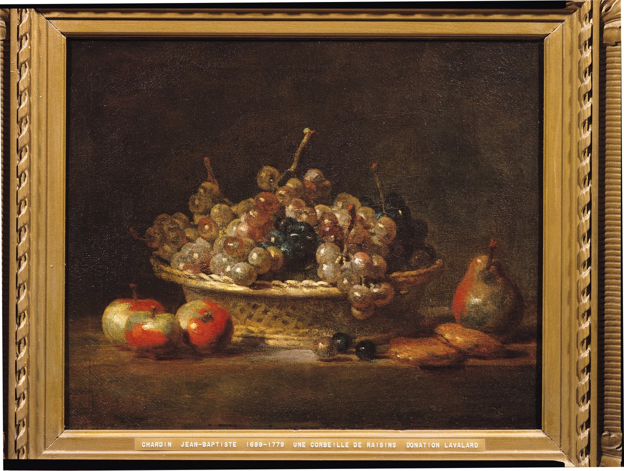 Üzüm Sepeti, 1765 by Jean Baptiste Simeon Chardin