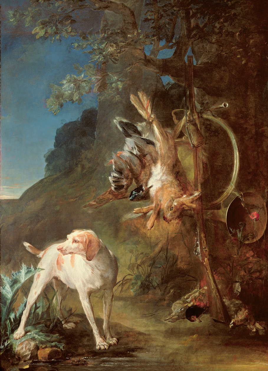 Köpek ve Oyun, 1730 by Jean Baptiste Simeon Chardin