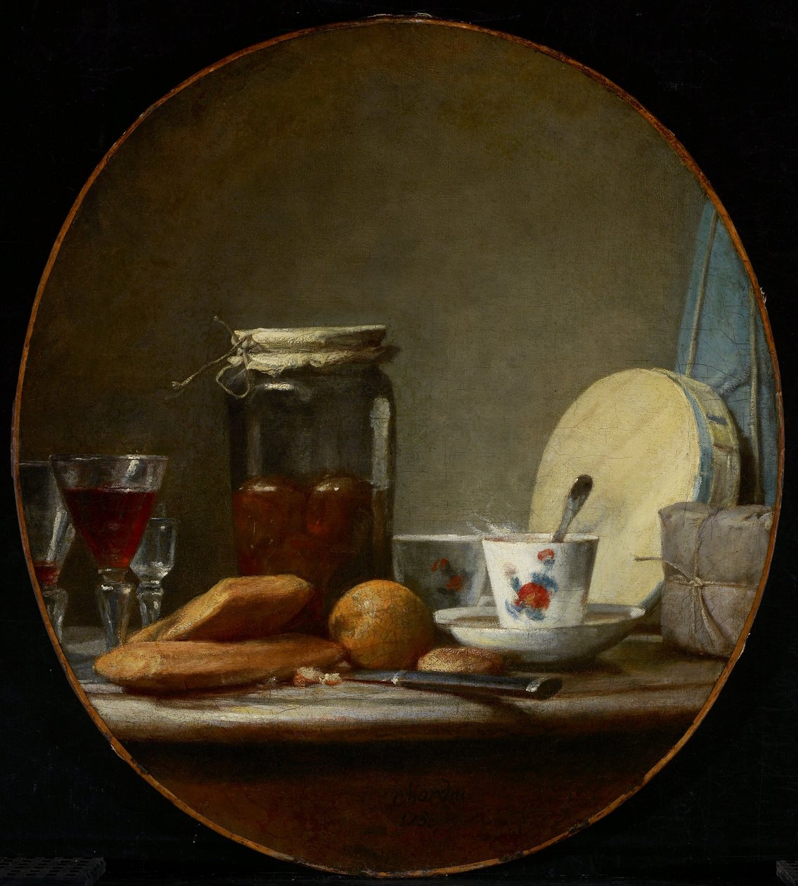 Kayısı kavanozu by Jean Baptiste Simeon Chardin