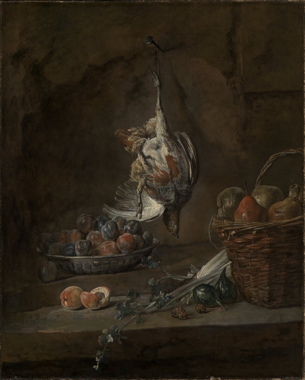 Ölü Sülün ile Natürmort by Jean Baptiste Simeon Chardin