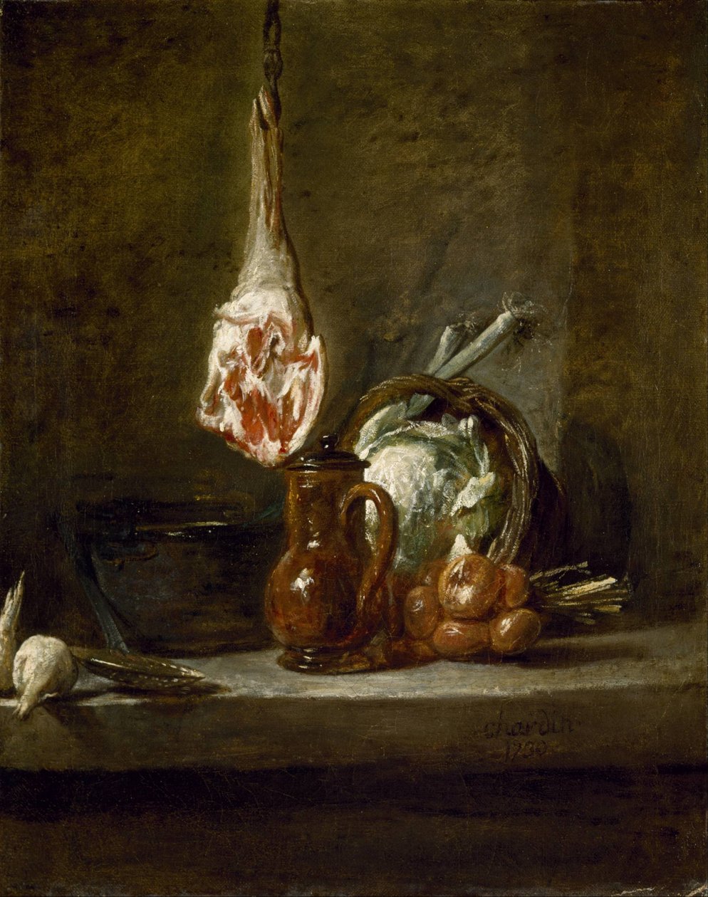 Kuzu Budu ile Natürmort by Jean Baptiste Simeon Chardin