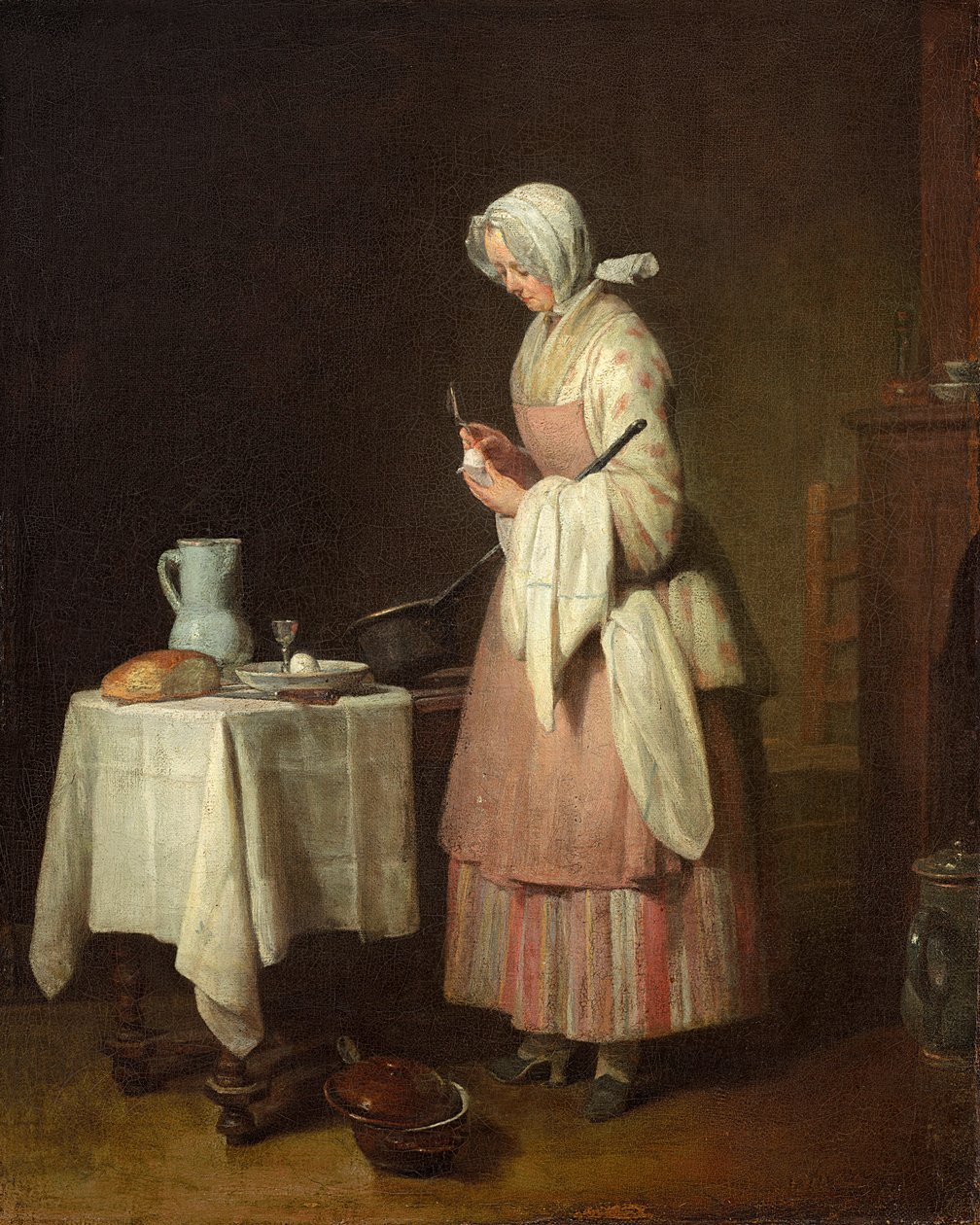 Özenli Hemşire, 1747 by Jean Baptiste Simeon Chardin