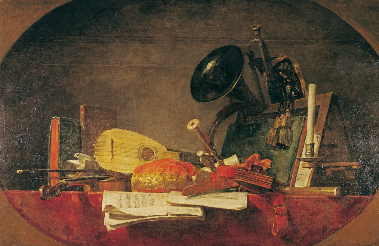 Müziğin Nitelikleri, 1765 by Jean Baptiste Simeon Chardin