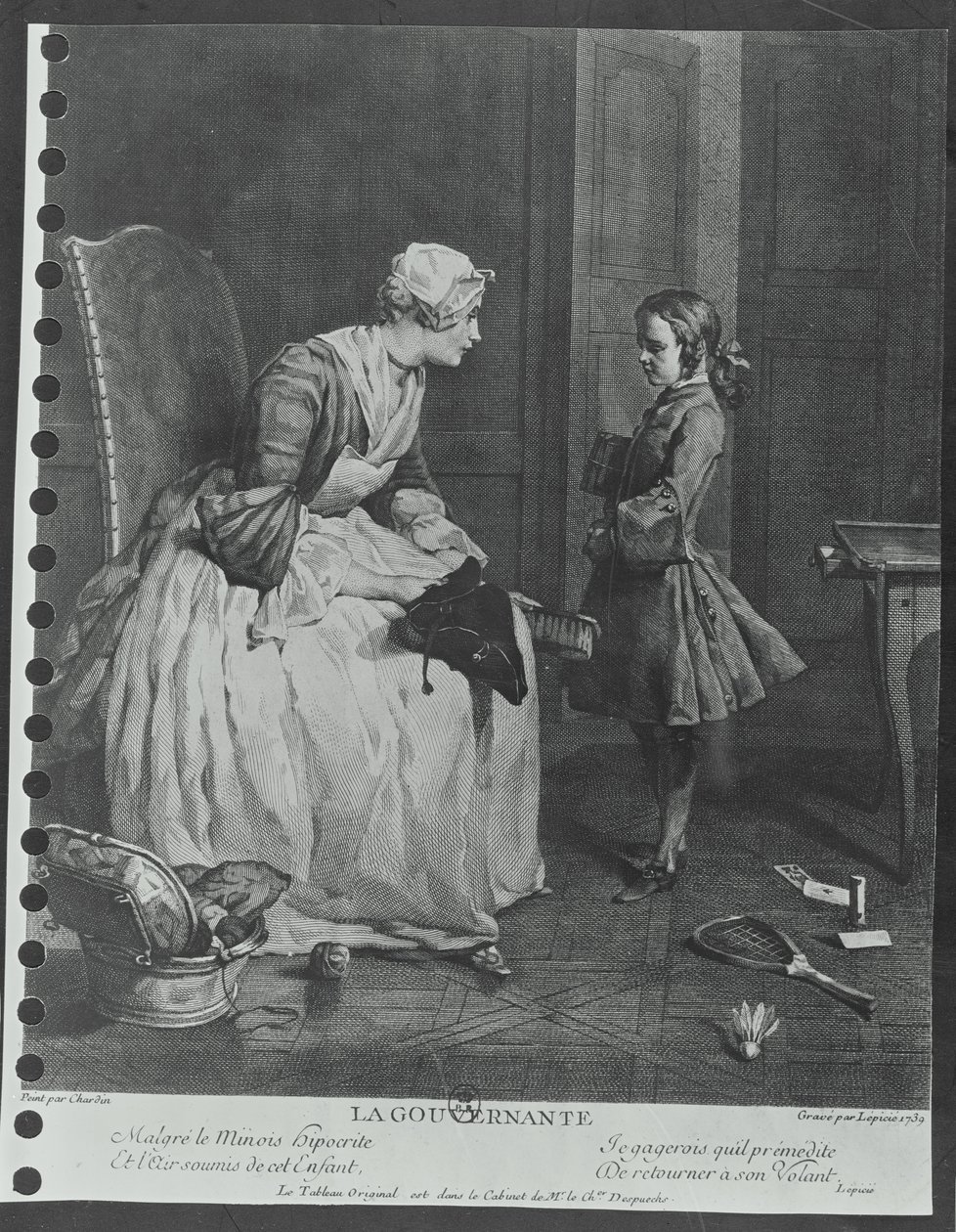 Mürebbiye, 1739 by Jean Baptiste Simeon Chardin