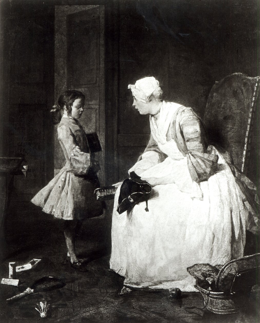 Mürebbiye, 1739 by Jean Baptiste Simeon Chardin