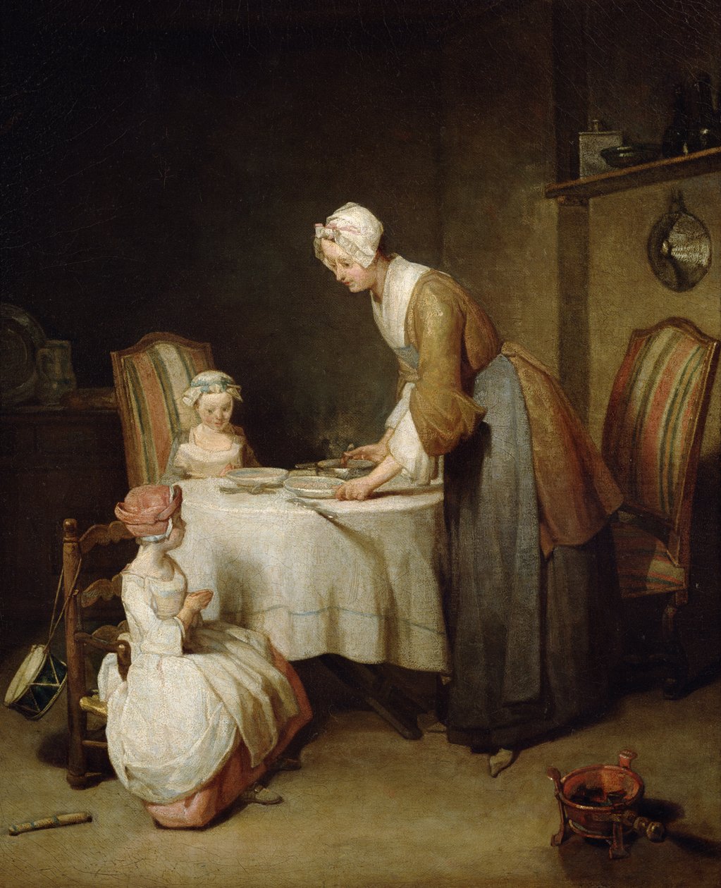 The Grace, 1740 (ayrıca bkz. 68348) by Jean Baptiste Simeon Chardin