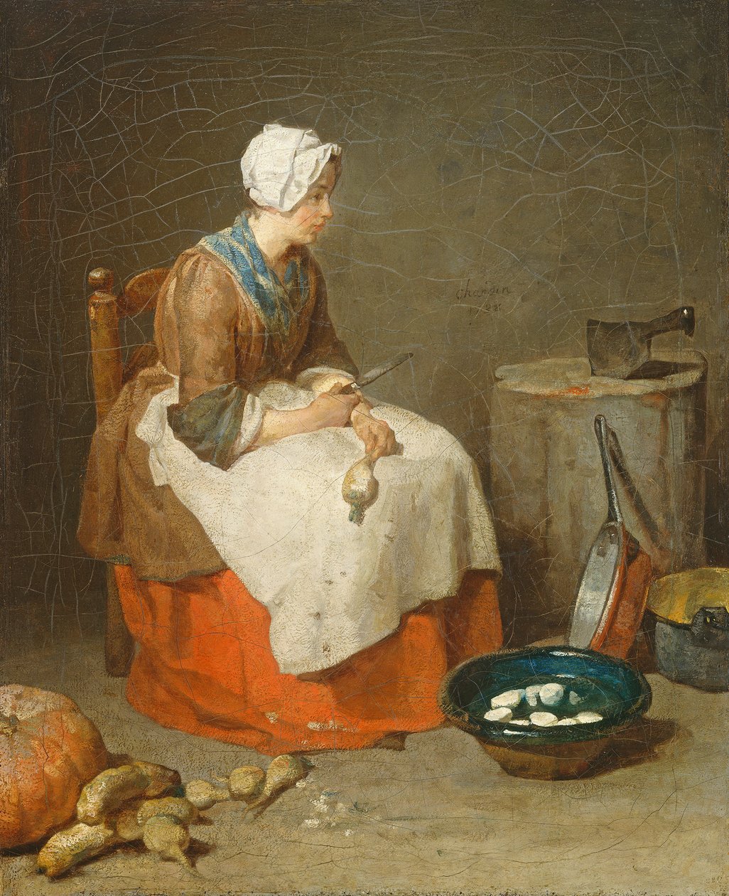 Mutfak Hizmetçisi, 1738 by Jean Baptiste Simeon Chardin