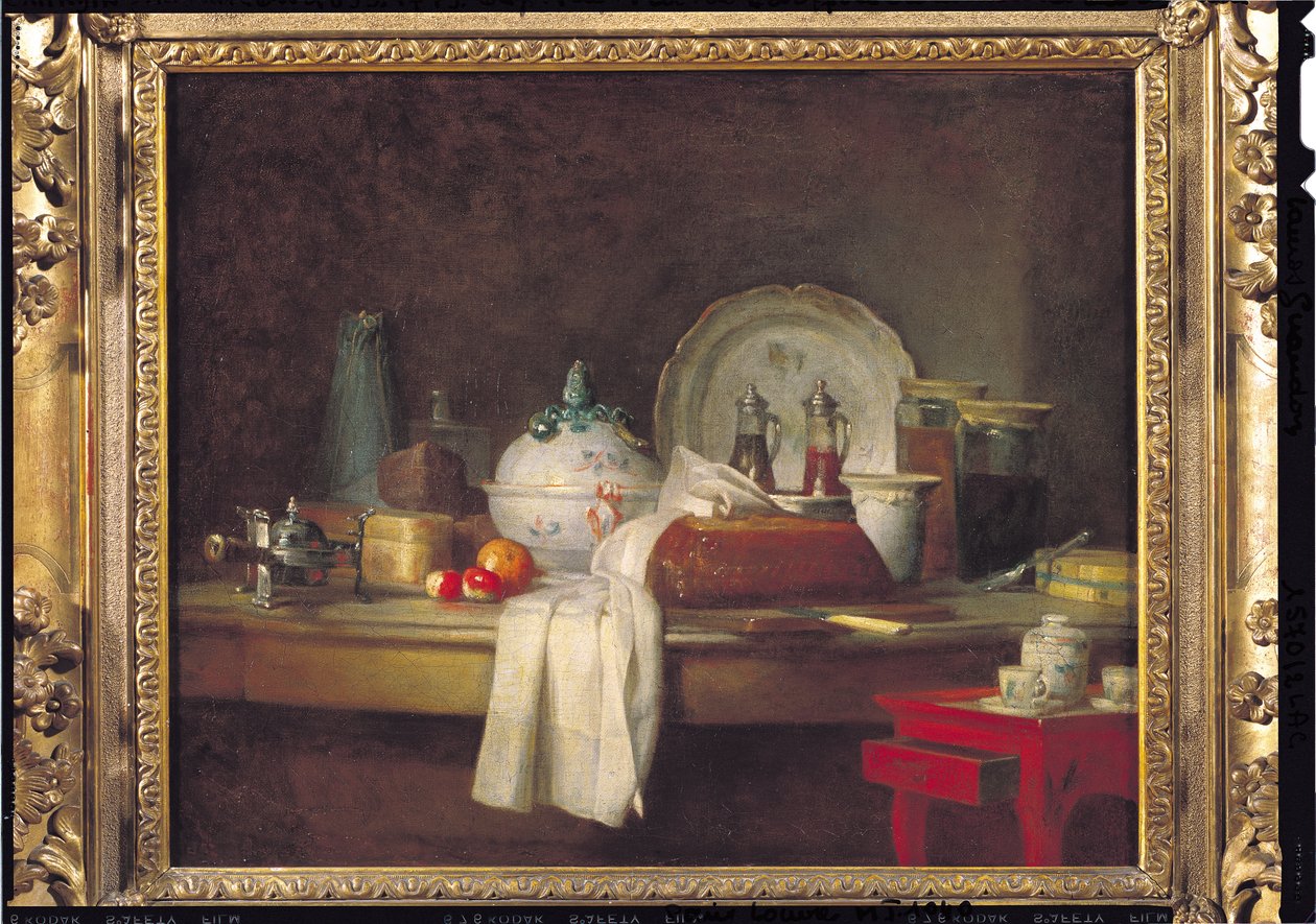 Subayların Kargaşası veya Öğle Yemeğinden Kalanlar, 1763 by Jean Baptiste Simeon Chardin
